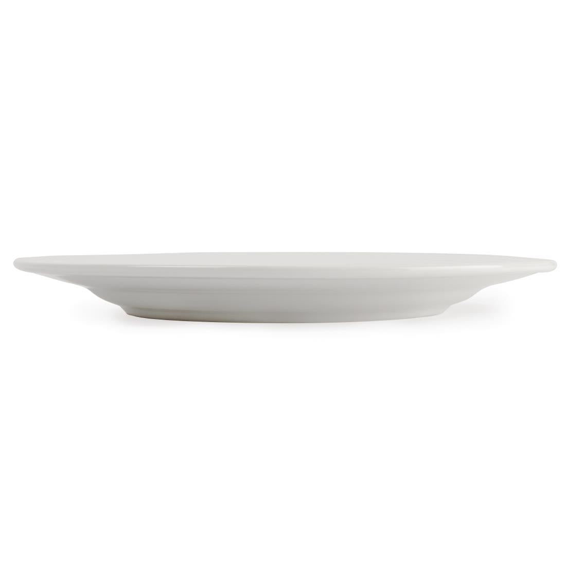 Olympia Linear Wide Rimmed Plates 310mm (6 Pack)