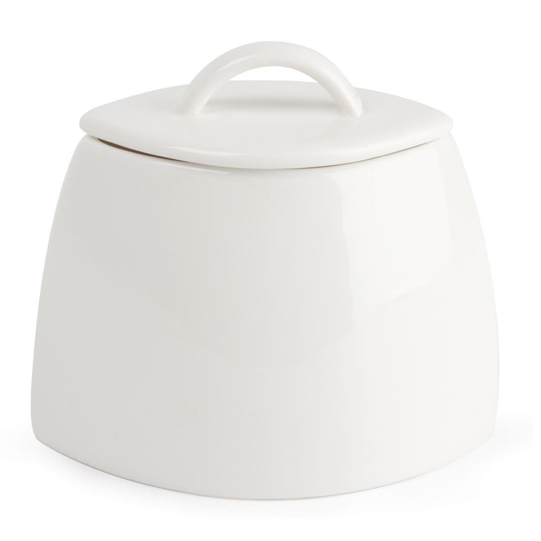 Olympia Lumina Lidded Oval Sugar Bowls 75mm (6 pack)