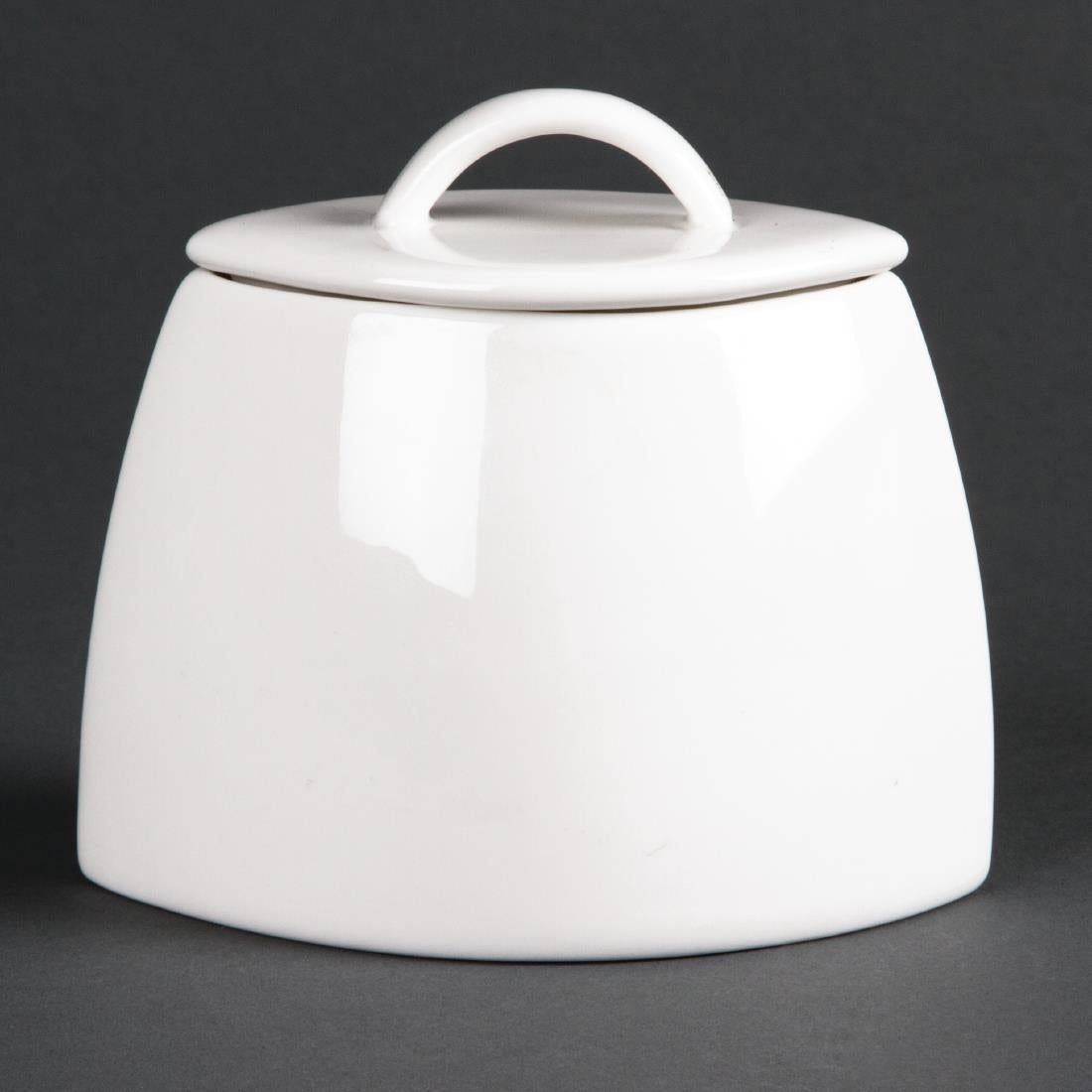 Olympia Lumina Lidded Oval Sugar Bowls 75mm (6 pack)