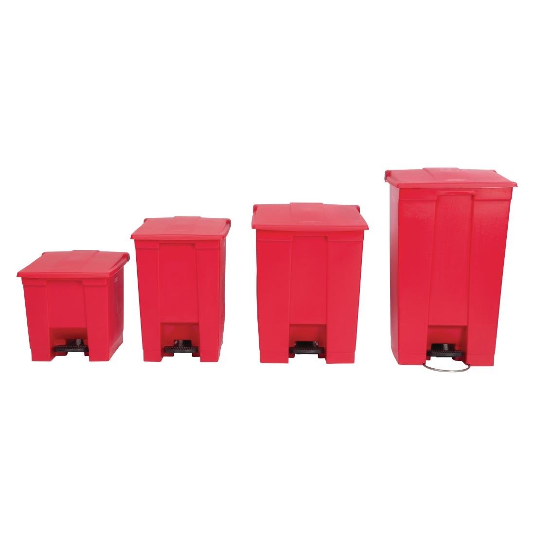 Rubbermaid Step-On Pedal Bin Red 30.5Ltr