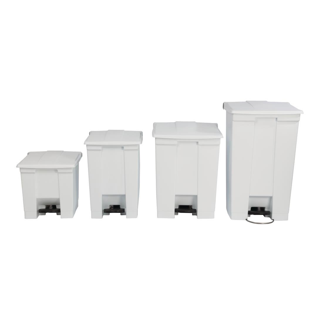 Rubbermaid Step-On Pedal Bin White 45.5Ltr