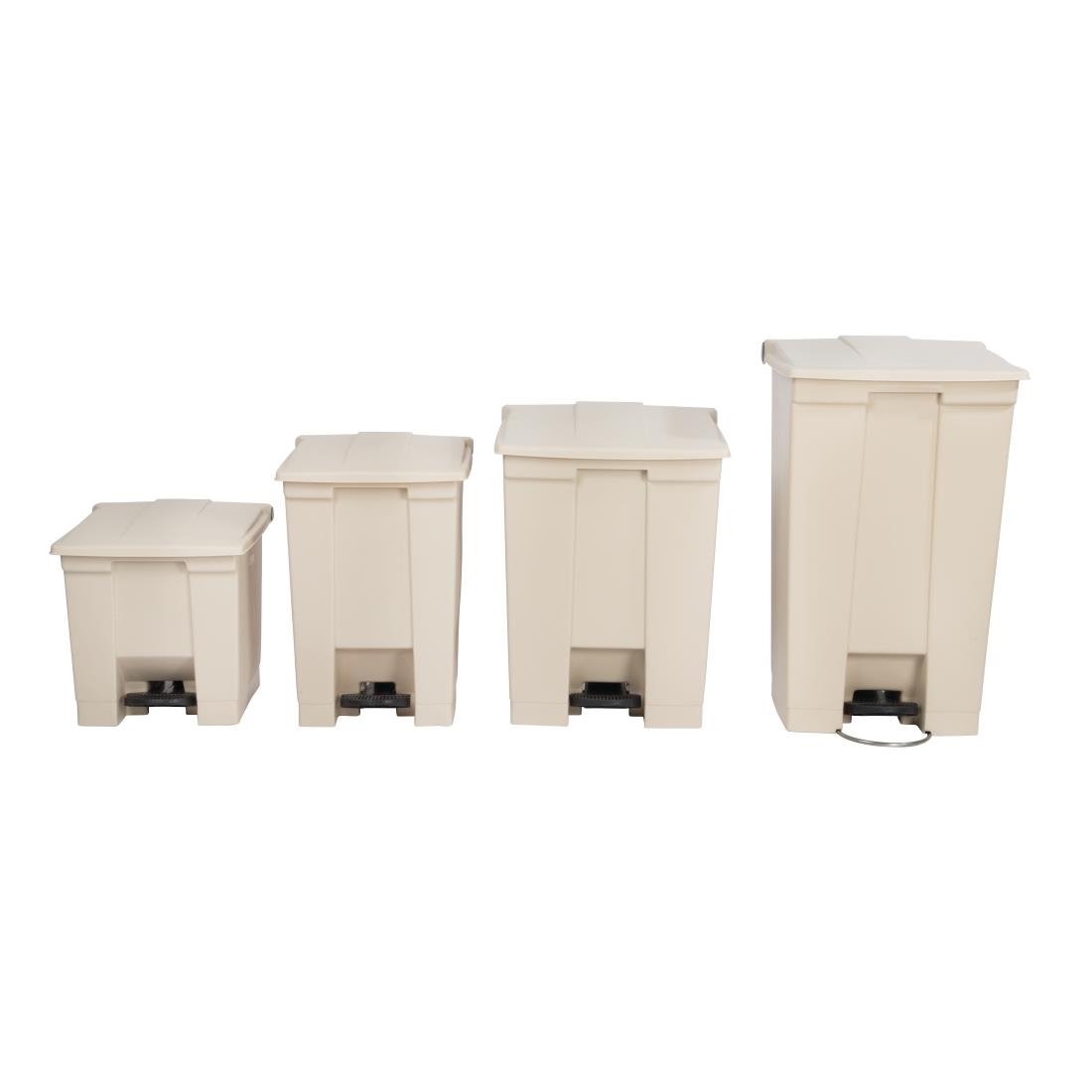 Rubbermaid Step-On Pedal Bin Beige 30.5Ltr