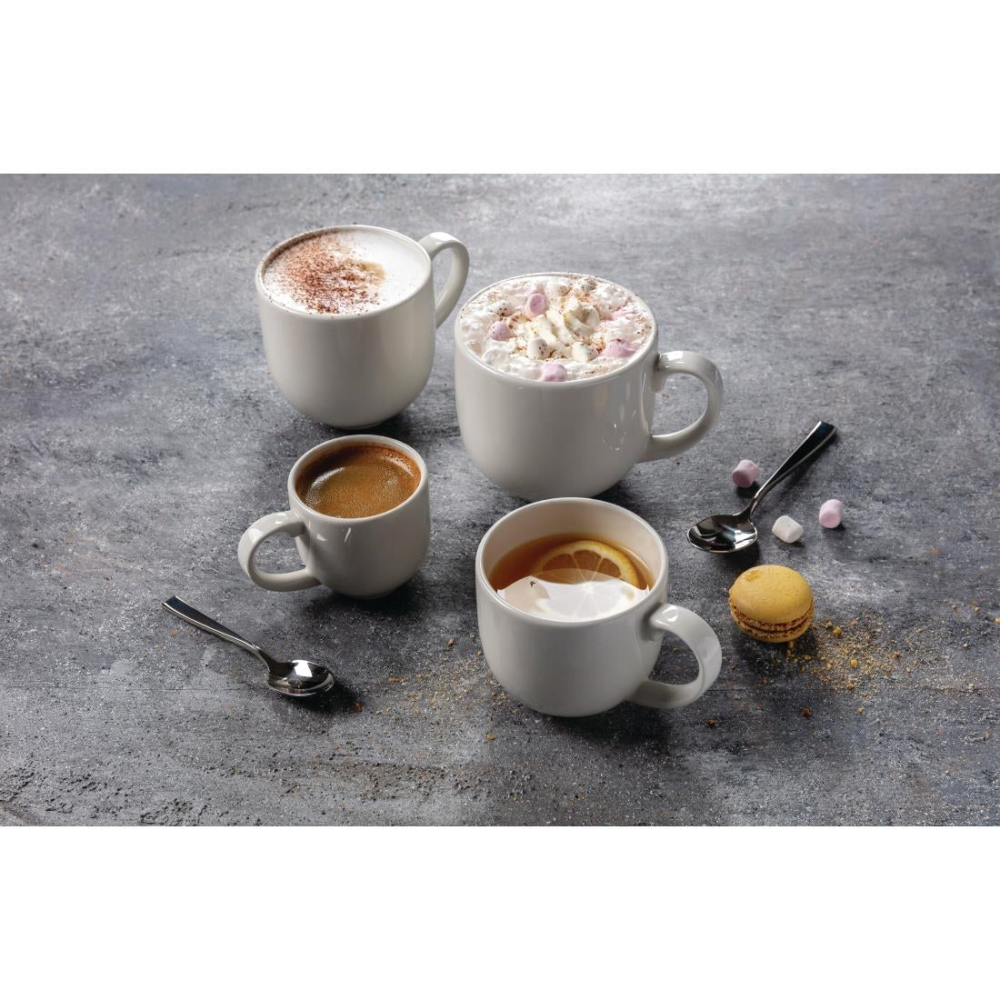 Steelite Taste City Mugs White 285ml (12 Pack)