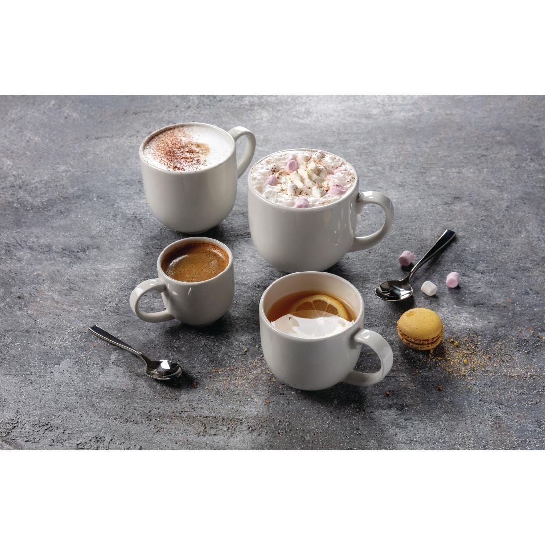 Steelite Taste City Mugs White 114ml (12 Pack)