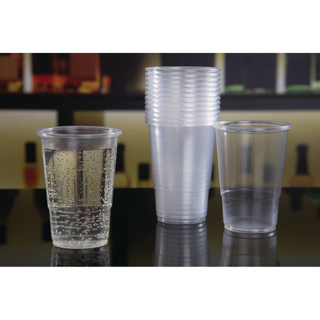 eGreen Flexy-Glasses Recyclable Half Pint To Brim UKCA CE Marked 284ml (1000 Pack)