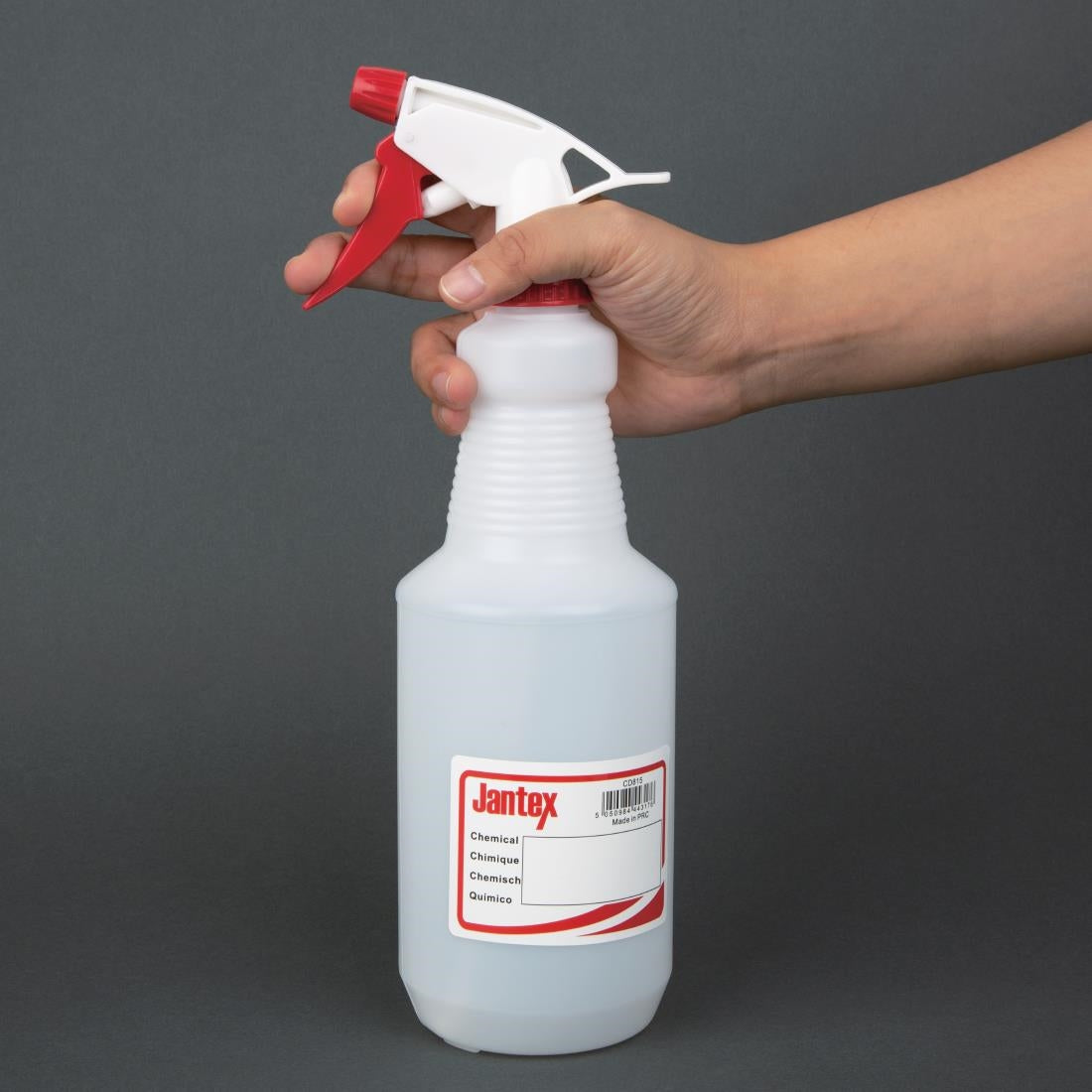 Jantex Colour-Coded Trigger Spray Bottle Red 750ml
