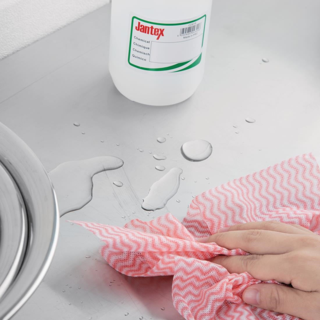 Jantex Non Woven Cloth Red (Roll of 100 Sheets)