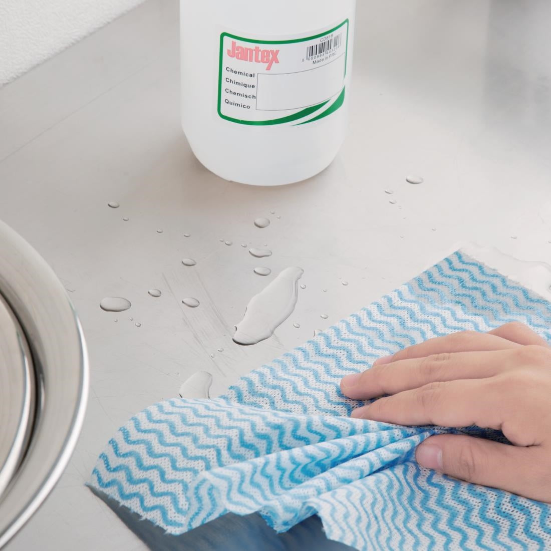 Jantex Non-Woven Cloth Blue (Roll of 100 Sheets)