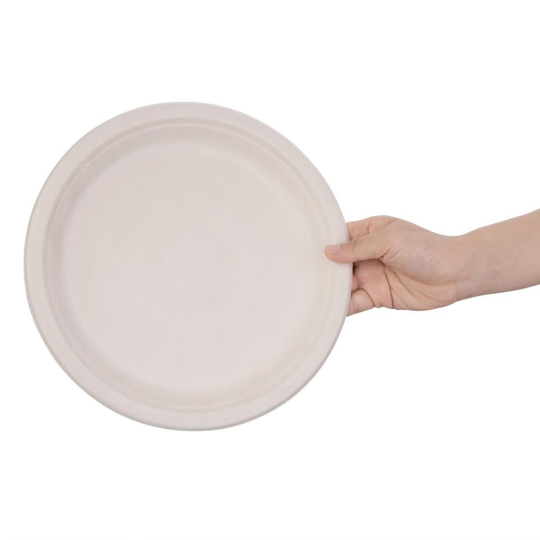 Fiesta Compostable Bagasse Round Plates Natural Colour 260mm (50 Pack)