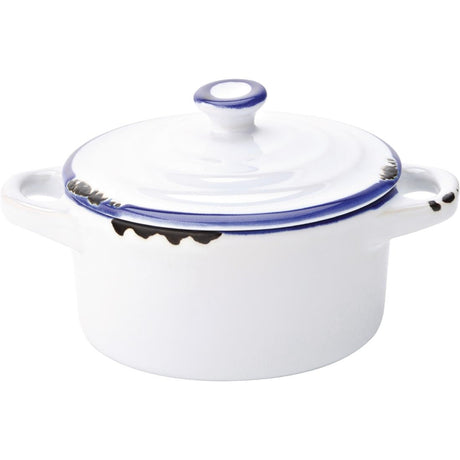 Utopia Avebury Blue Mini Casserole Dishes 105mm (12 Pack)