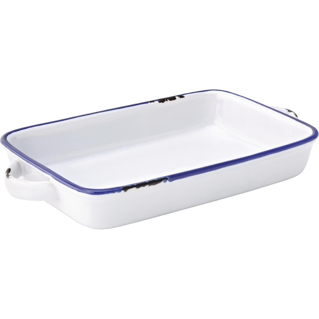 Utopia Avebury Blue Large Rectangular Dishes 220mm (12 Pack)