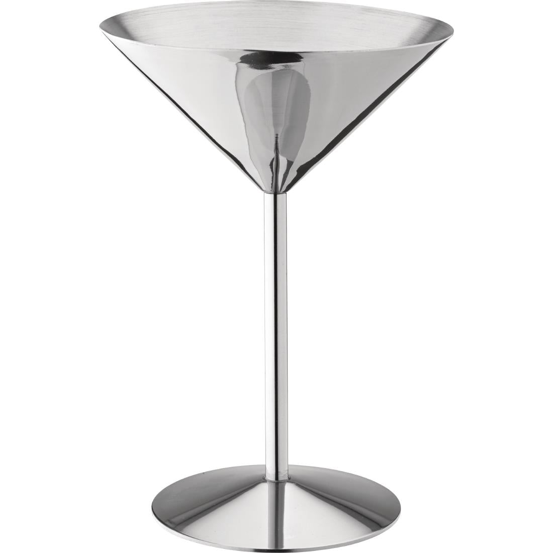 Utopia Stainless Steel Martini Glasses 240ml (6 Pack)