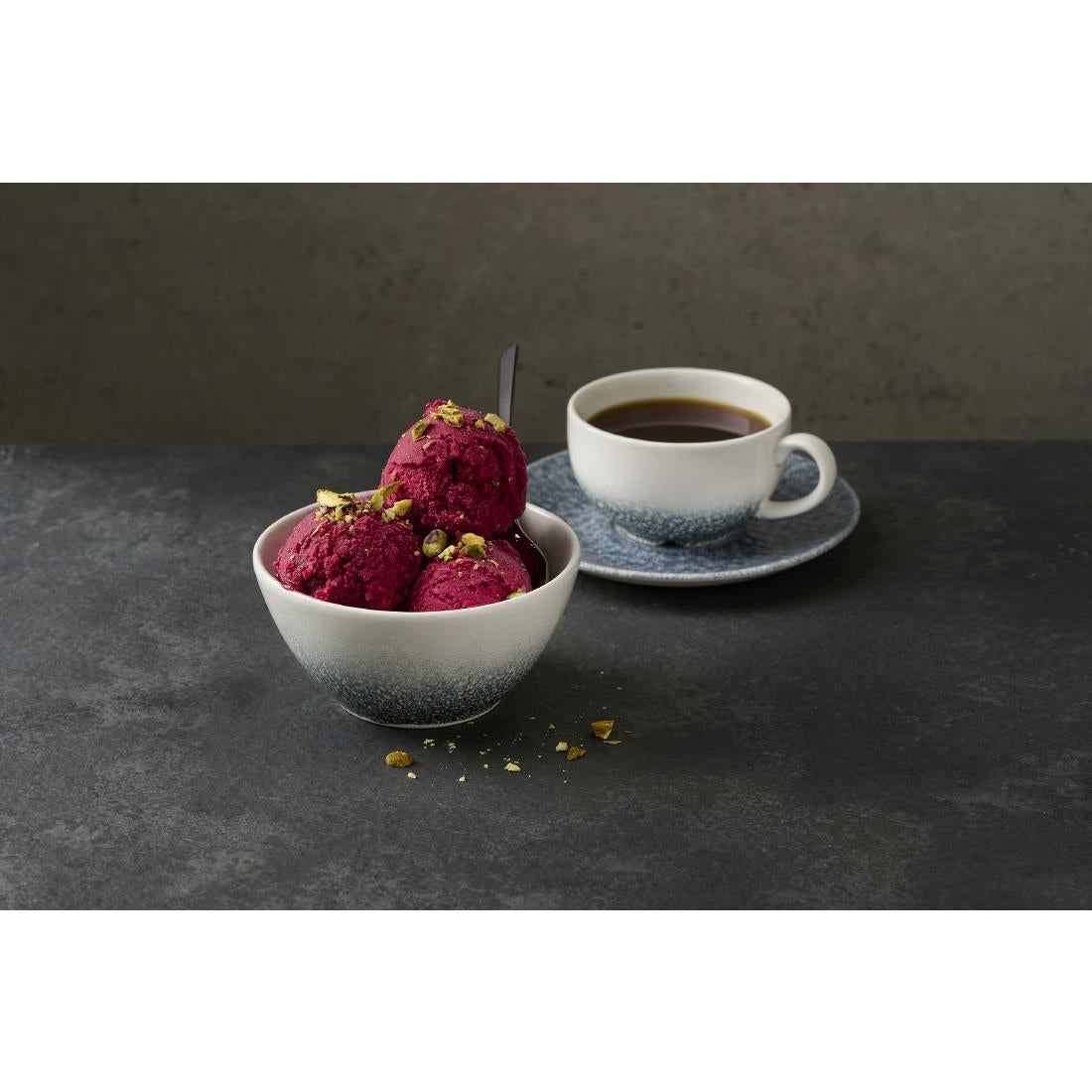 Churchill Studio Prints Raku Topaz Blue Snack Bowls 400ml (12 Pack)