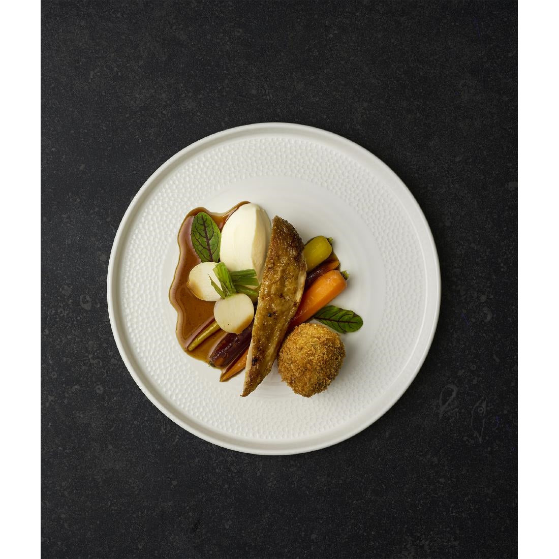 Churchill Isla White Walled Plates 260mm (6 Pack)