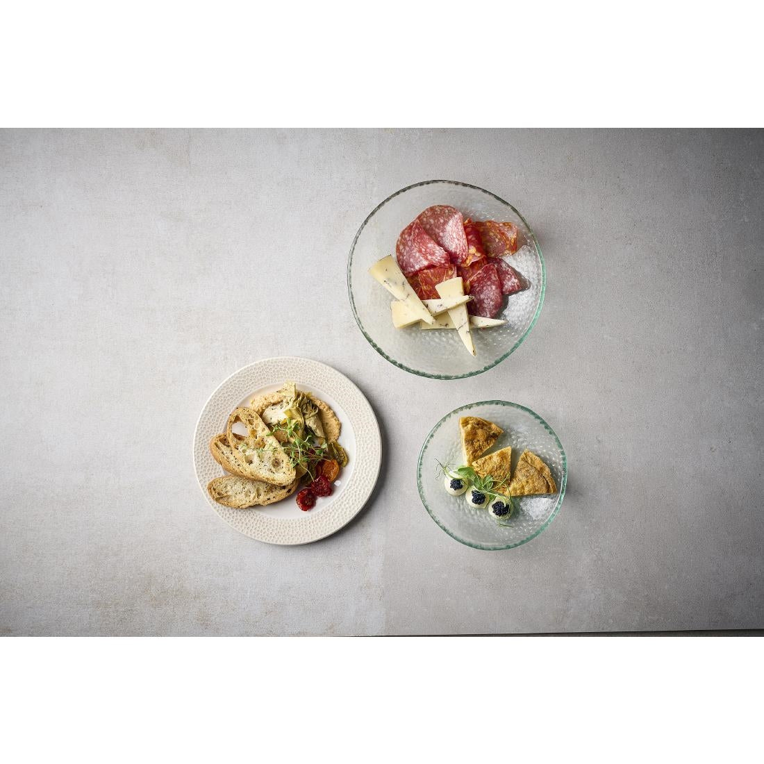 Churchill Isla Glasses Clear Organic Glasses Plates 225mm (6 Pack)