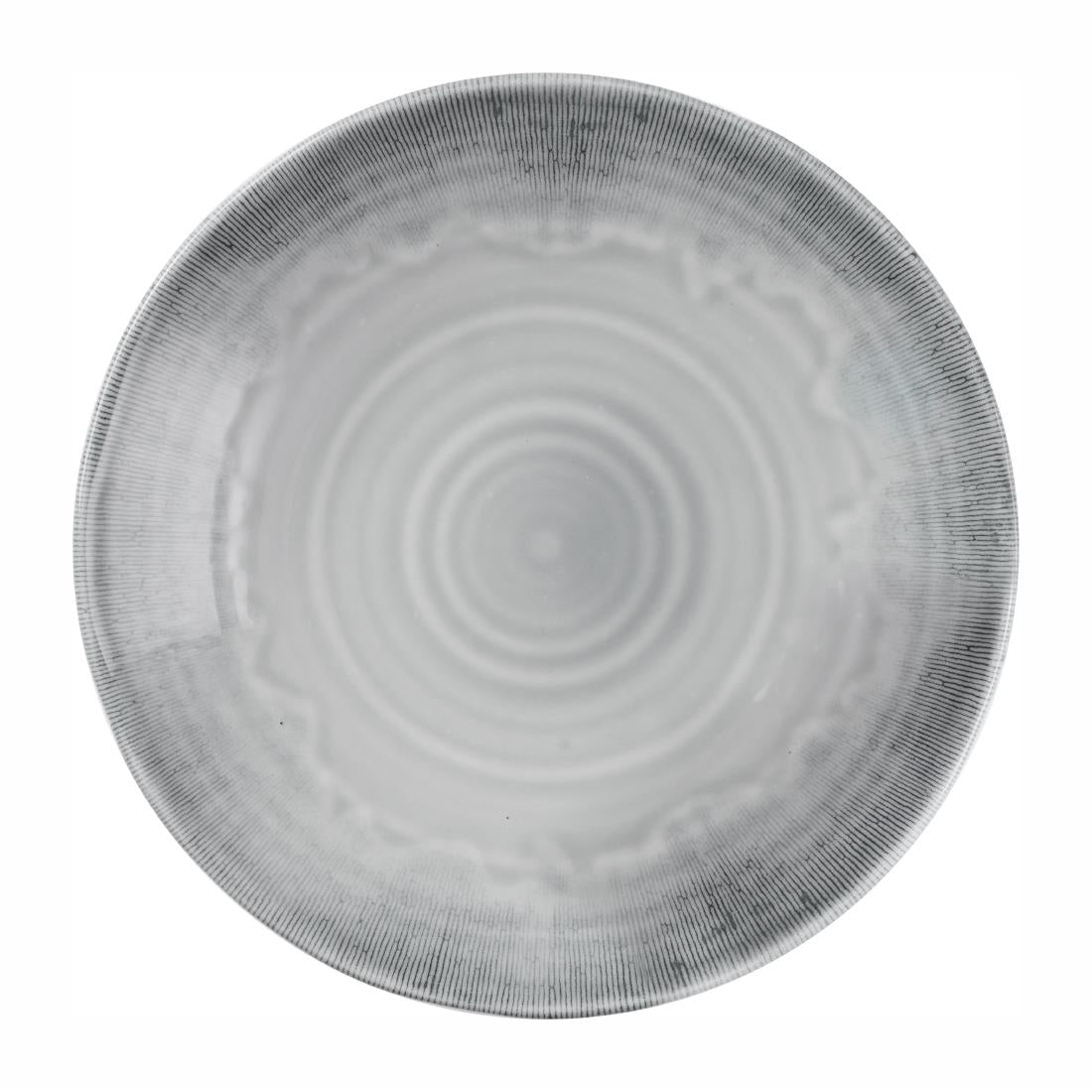 Dudson Harvest Flux Grey Organic Coupe Bowls 279mm (12 Pack)