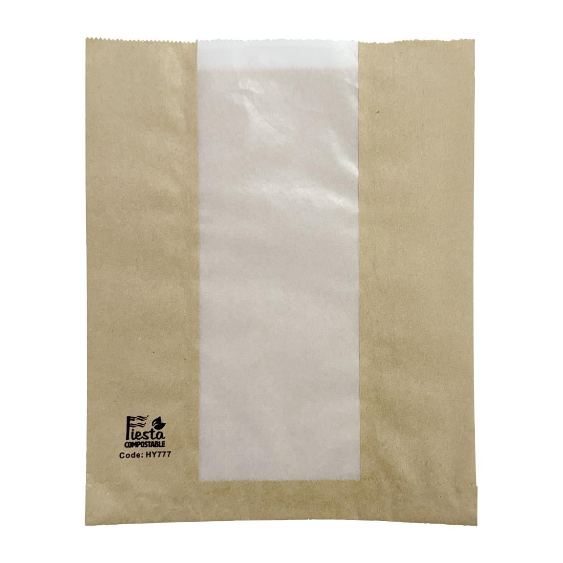 Fiesta Compostable Bread Bags with Glassine Window 266x215mm (1000 Pack)