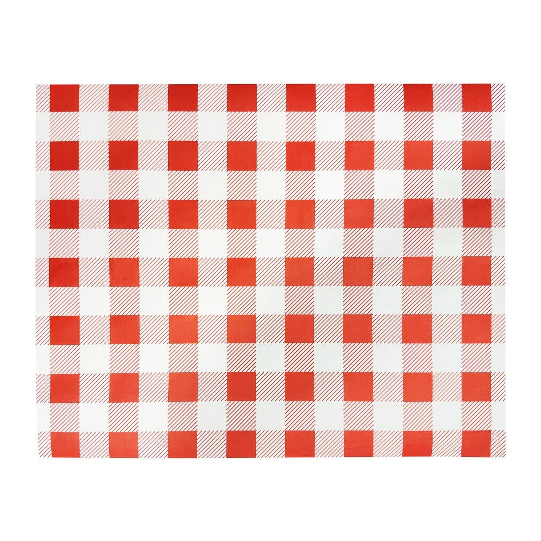 Fiesta Compostable Red Gingham Greaseproof Sheets 380x310mm ( 200 Pack)