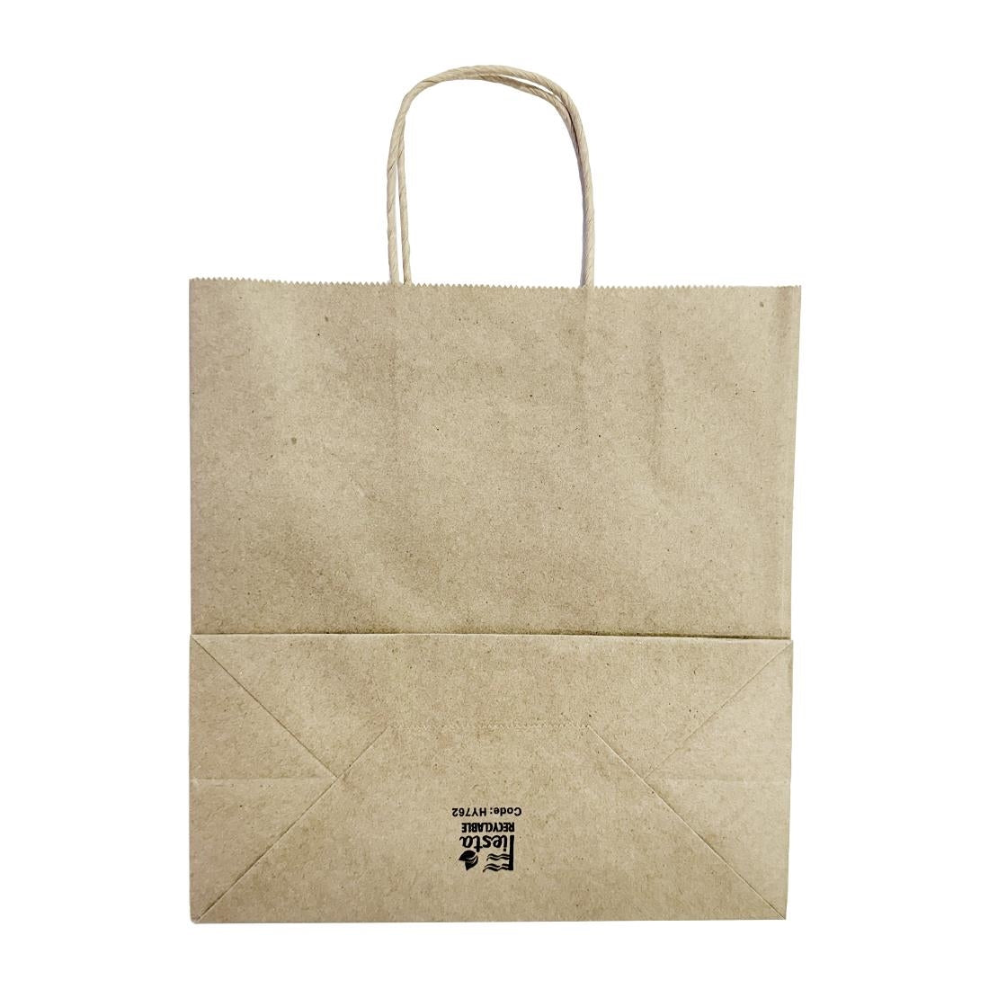 Fiesta Recyclable Twist Handle Brown Paper Bags Medium (250 Pack)
