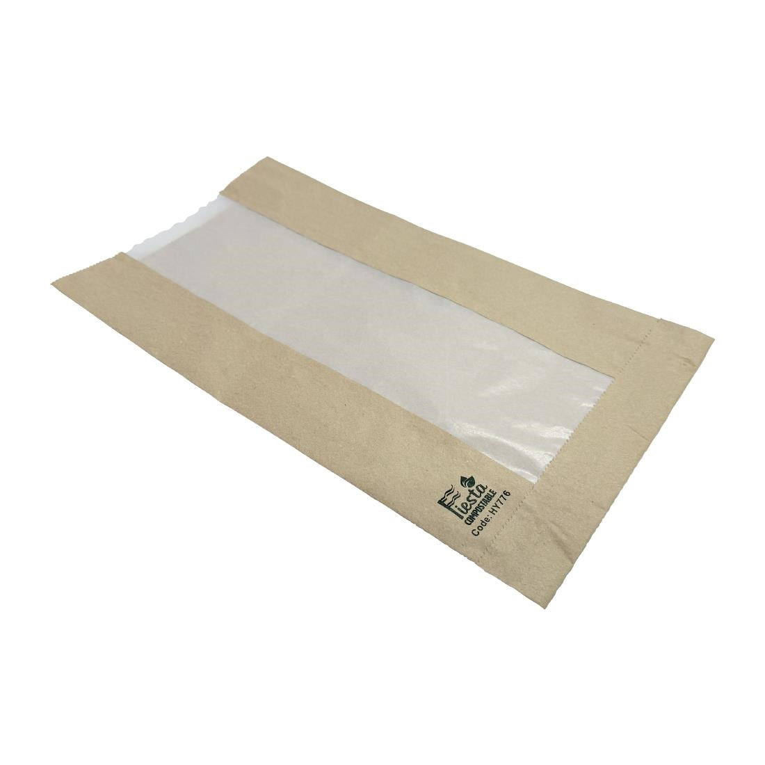 Fiesta Compostable Bread Bags with Glassine Window 266x215mm (1000 Pack)