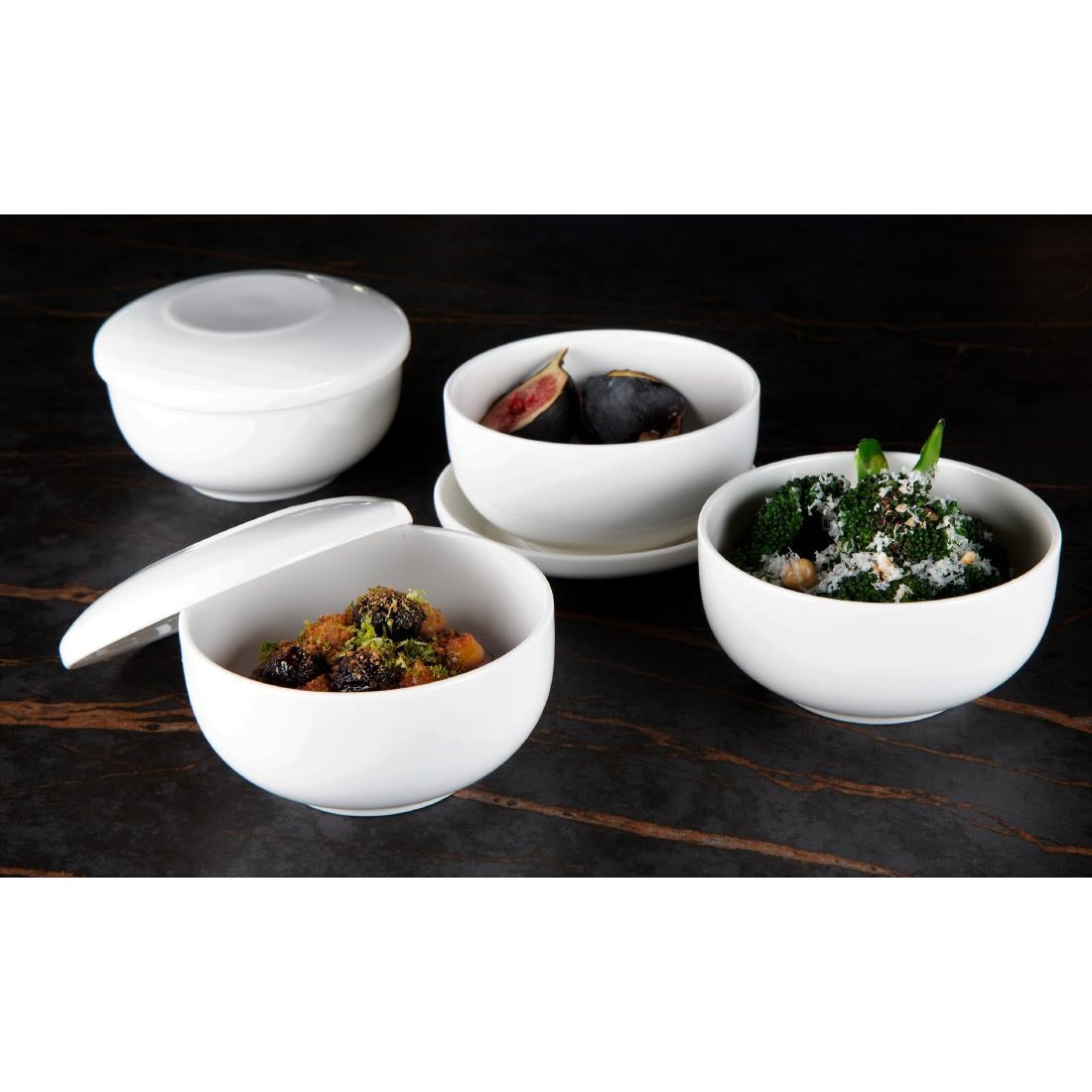 Elia Glacier Fine China Rice Bowls (6 Pack)
