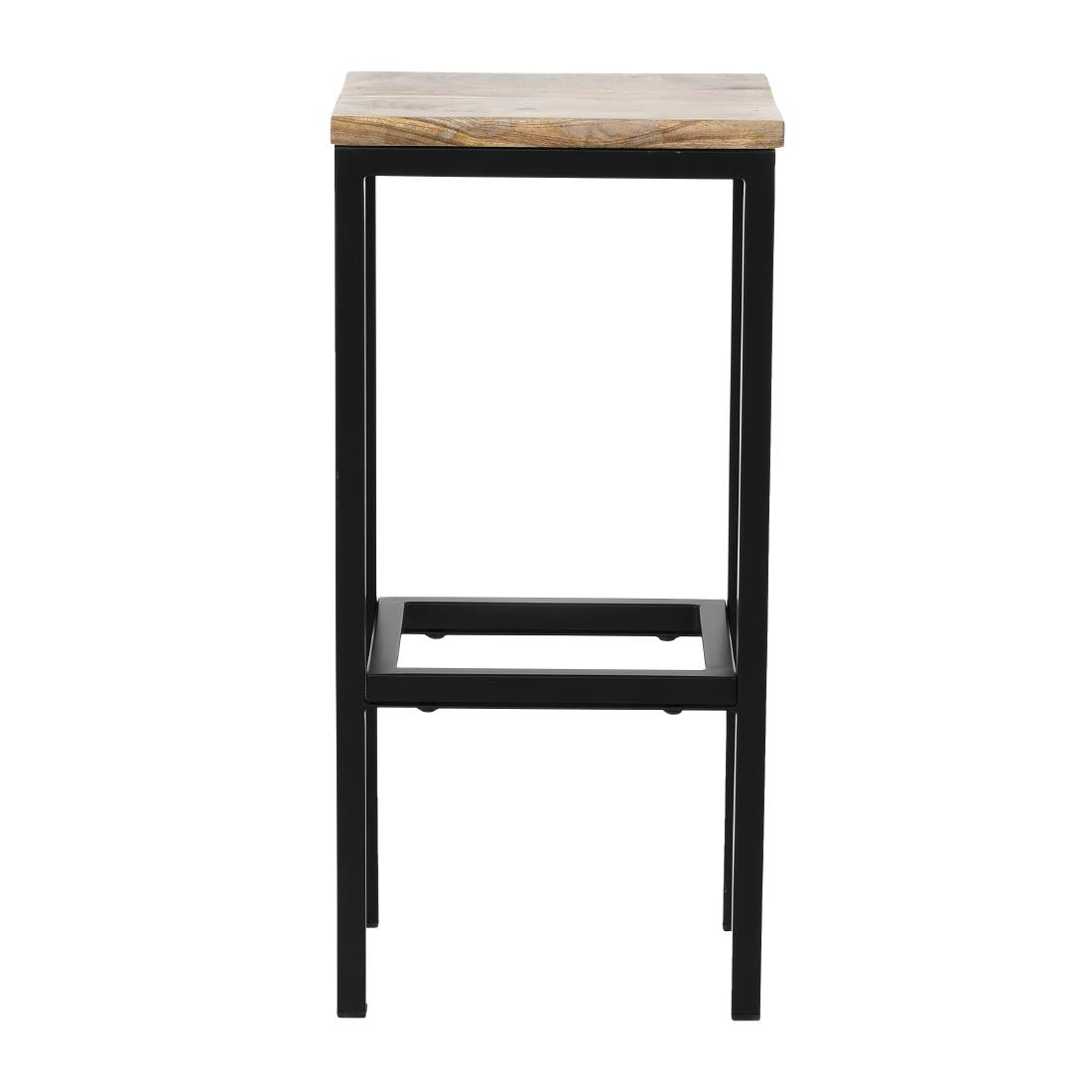 Bolero Jackson Mango Wood Console Bar Stools (3 Pack)