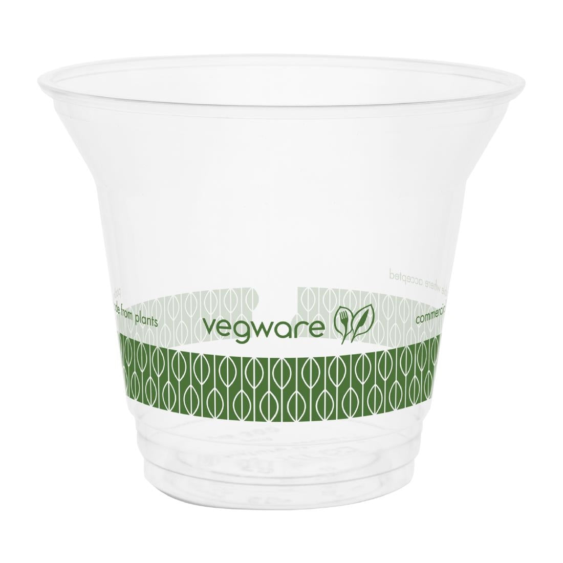 Vegware Slim Cold Cups Green Band PLA 96-Series 256ml (1000 Pack)