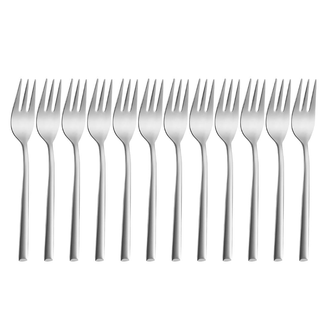 Amefa Metropole Velvet Cake Forks (12 Pack)