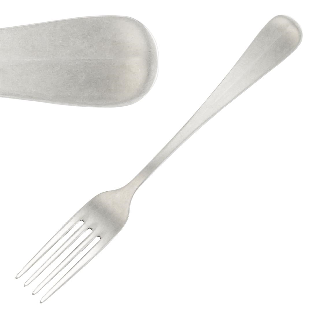 Pintinox Baguette Stonewashed Dessert Fork (12 Pack)