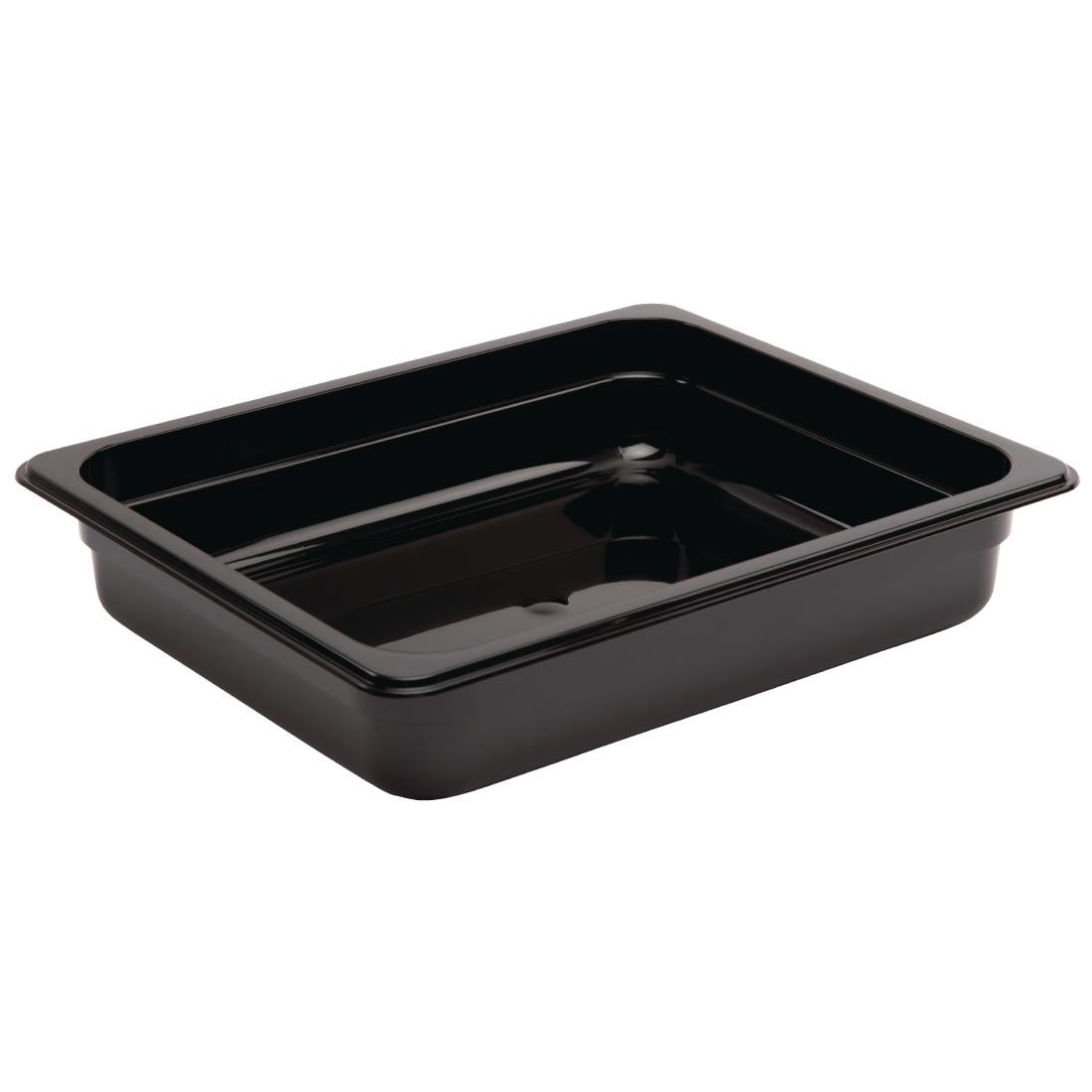 Vogue ABS Gastronorm Tray Black GN 1/2 65mm