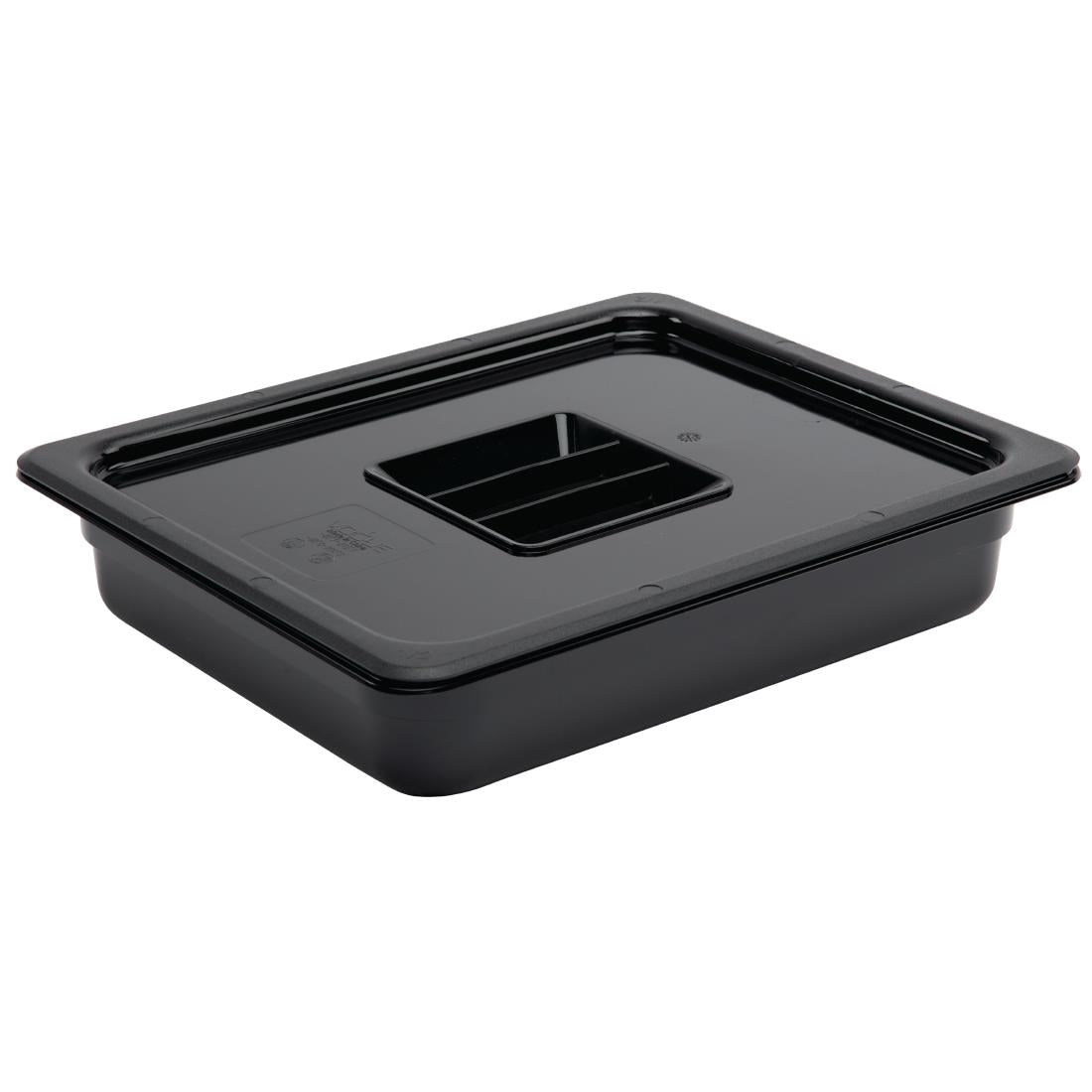 Vogue ABS Gastronorm Tray Black GN 1/2 65mm