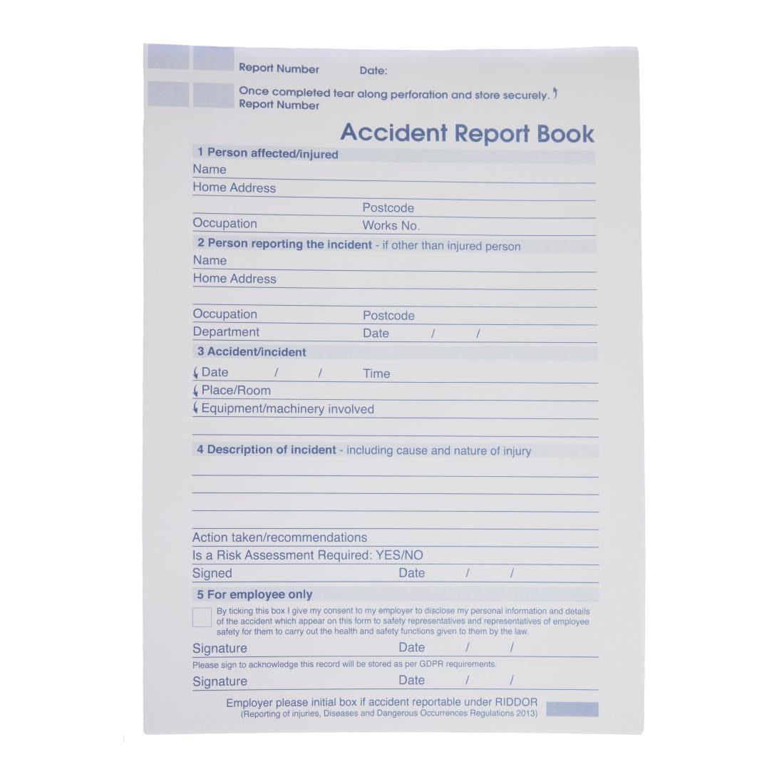 HMSO Accident Report Book A4