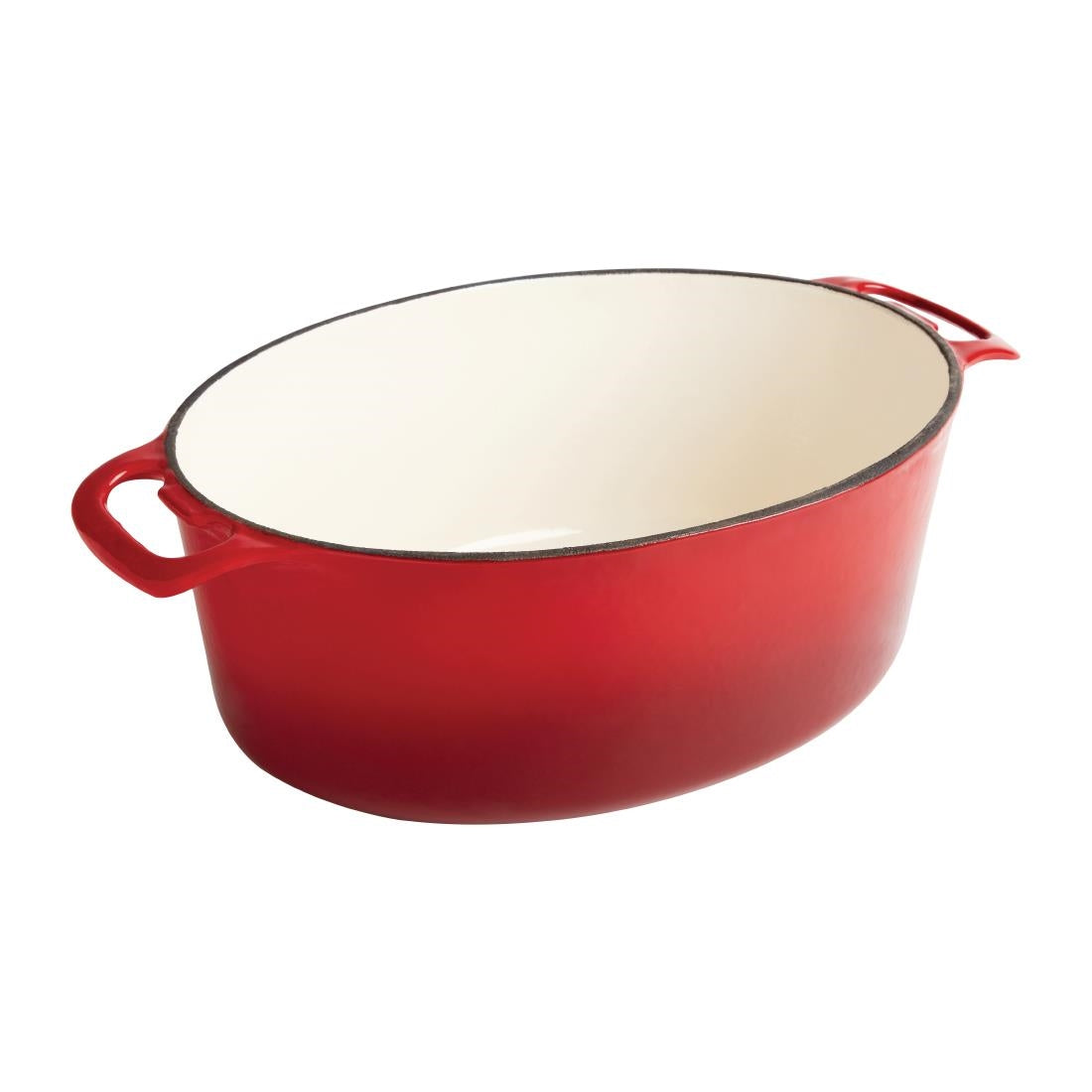 Vogue Oval Casserole Dish Red 5Ltr