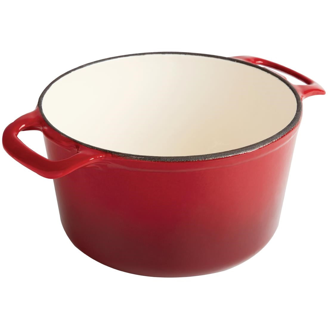 Vogue Round Casserole Dish Red 3.2Ltr