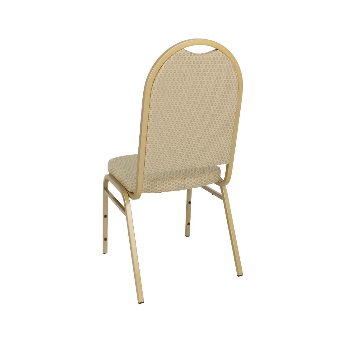 Bolero Steel Banquet Chairs with Neutral Cloth (4 Pack)