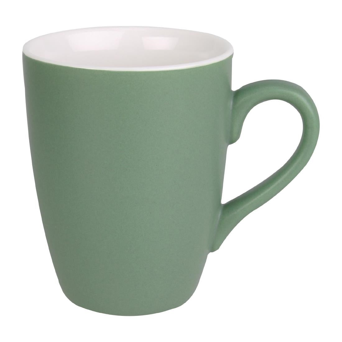 Olympia Pastel Mugs Green 340ml (6 Pack)