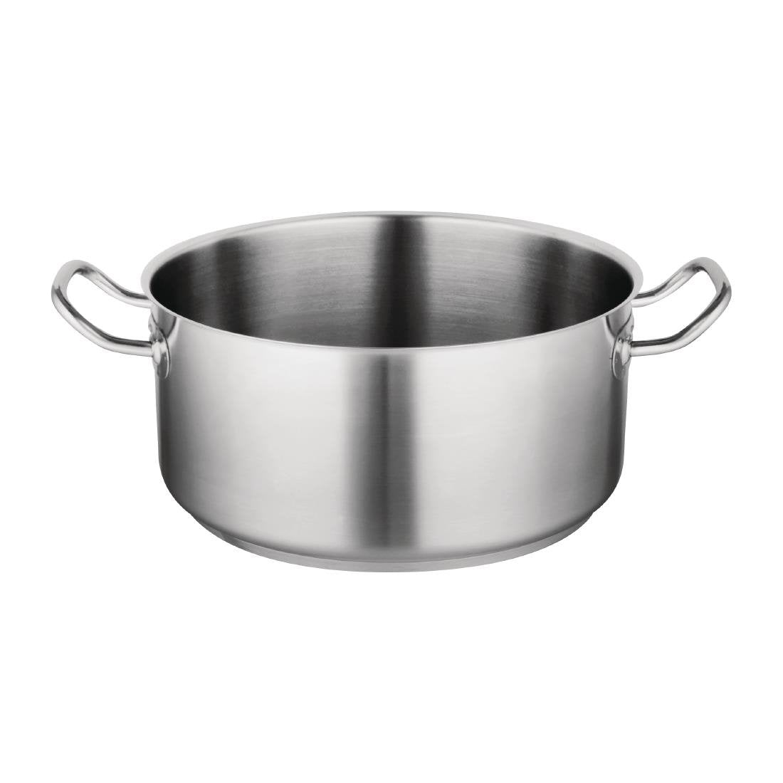 Vogue Stainless Steel Casserole Pan 36cm