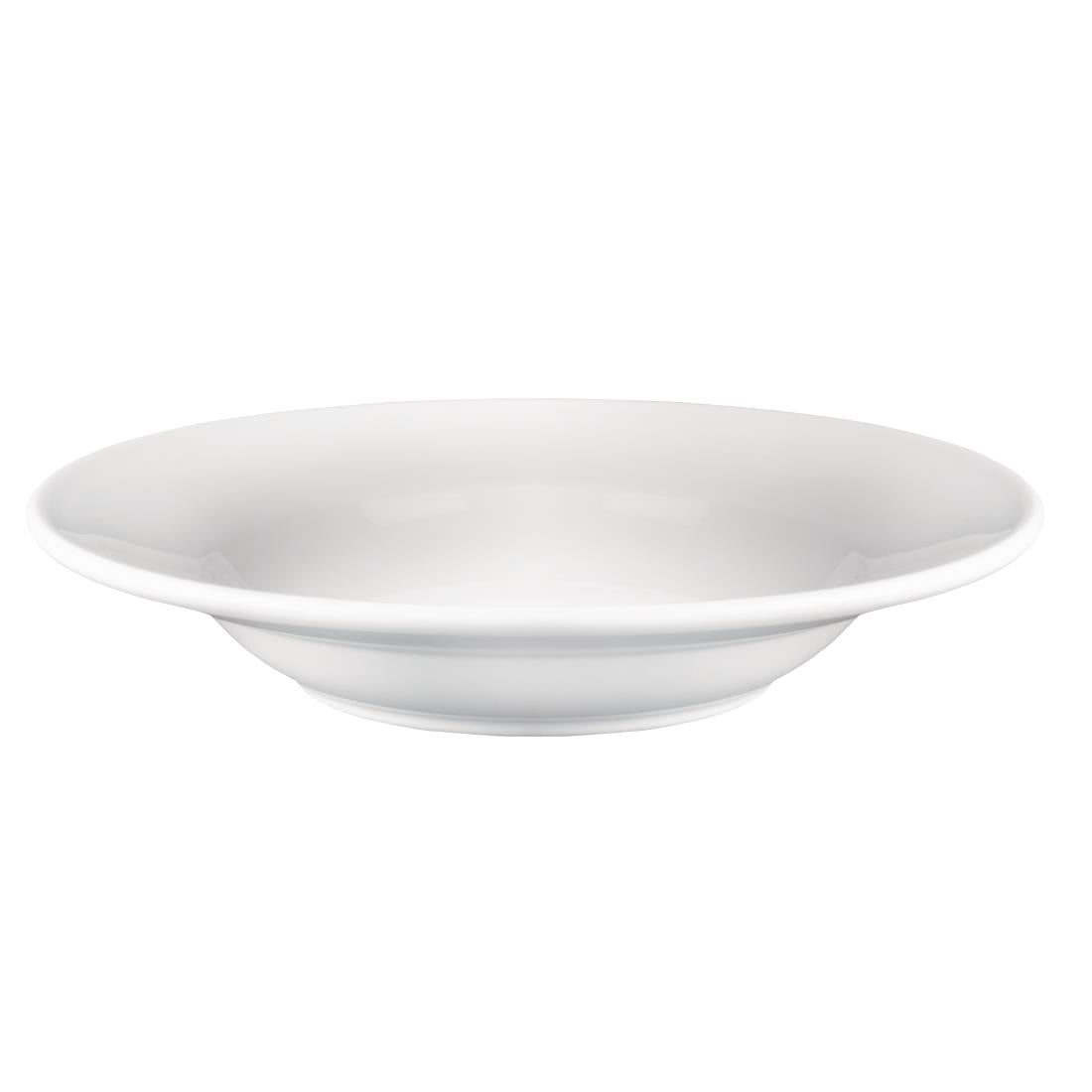 Olympia Athena Rimmed Soup and Pasta Bowls 228mm (6 Pack)