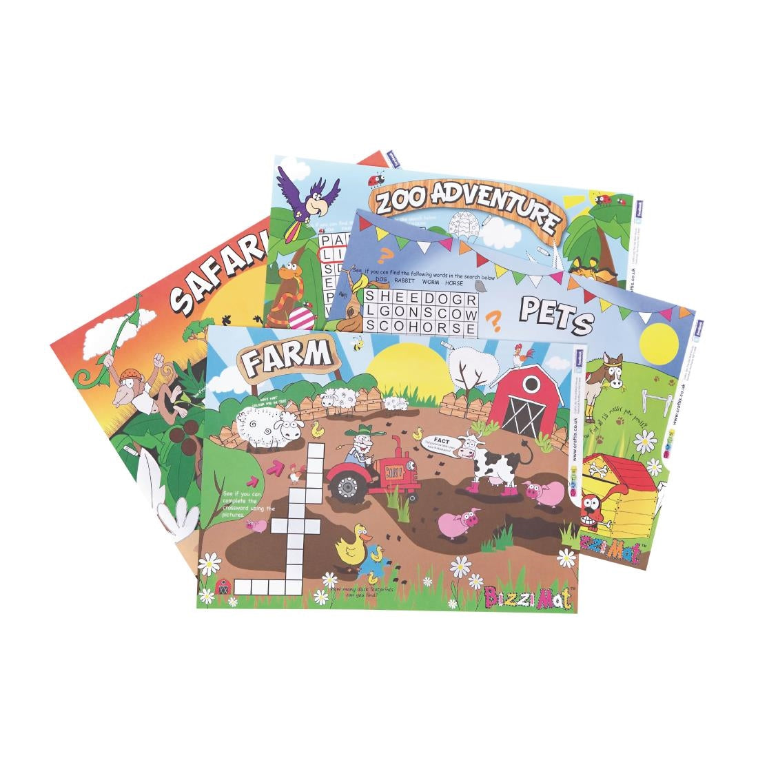 Crafti's Kids Activity Sheet Assorted Designs (500 Pack)
