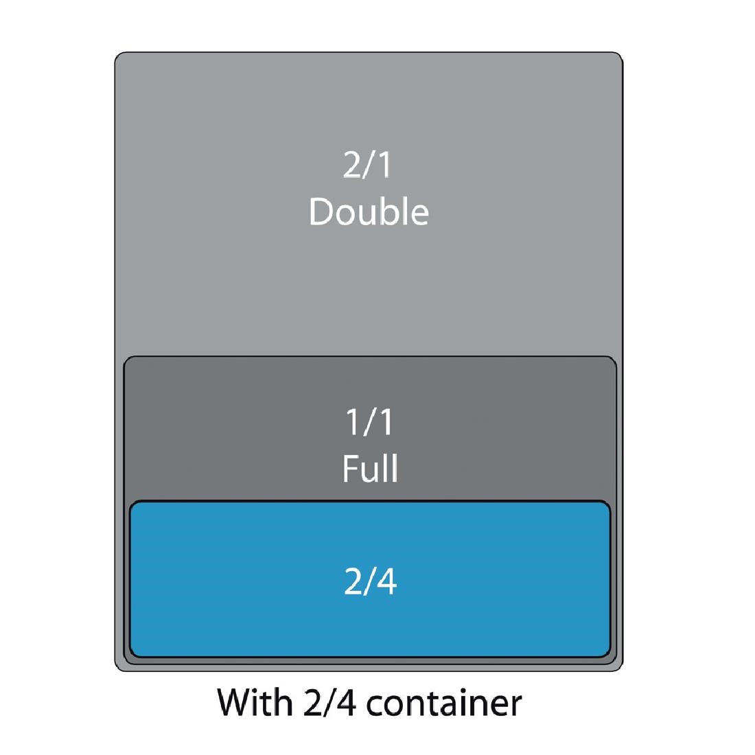Olympia Whiteware 2/4 Two Fourths Size Gastronorm