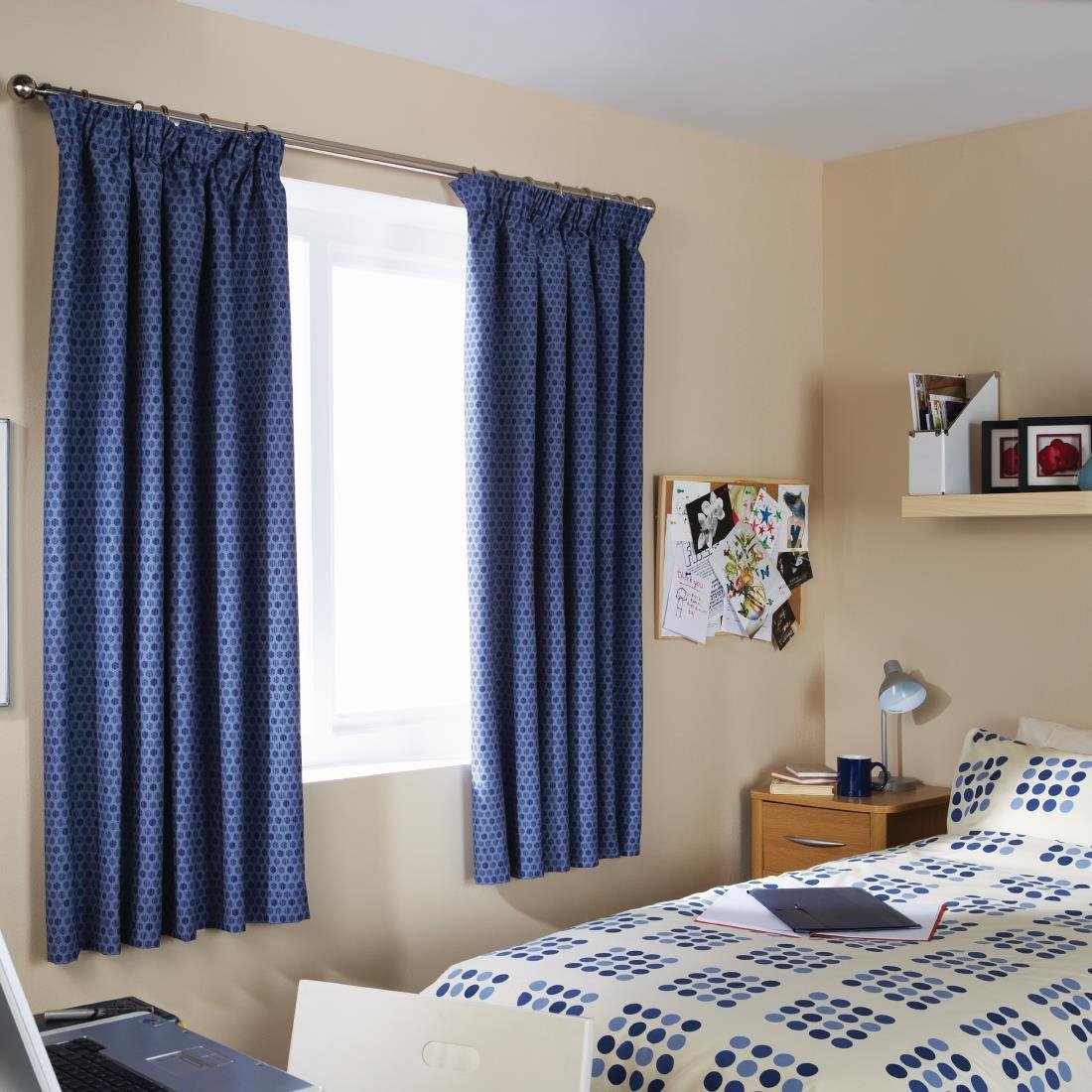 Mitre Essentials Memphis Duvet Cover Blue Single