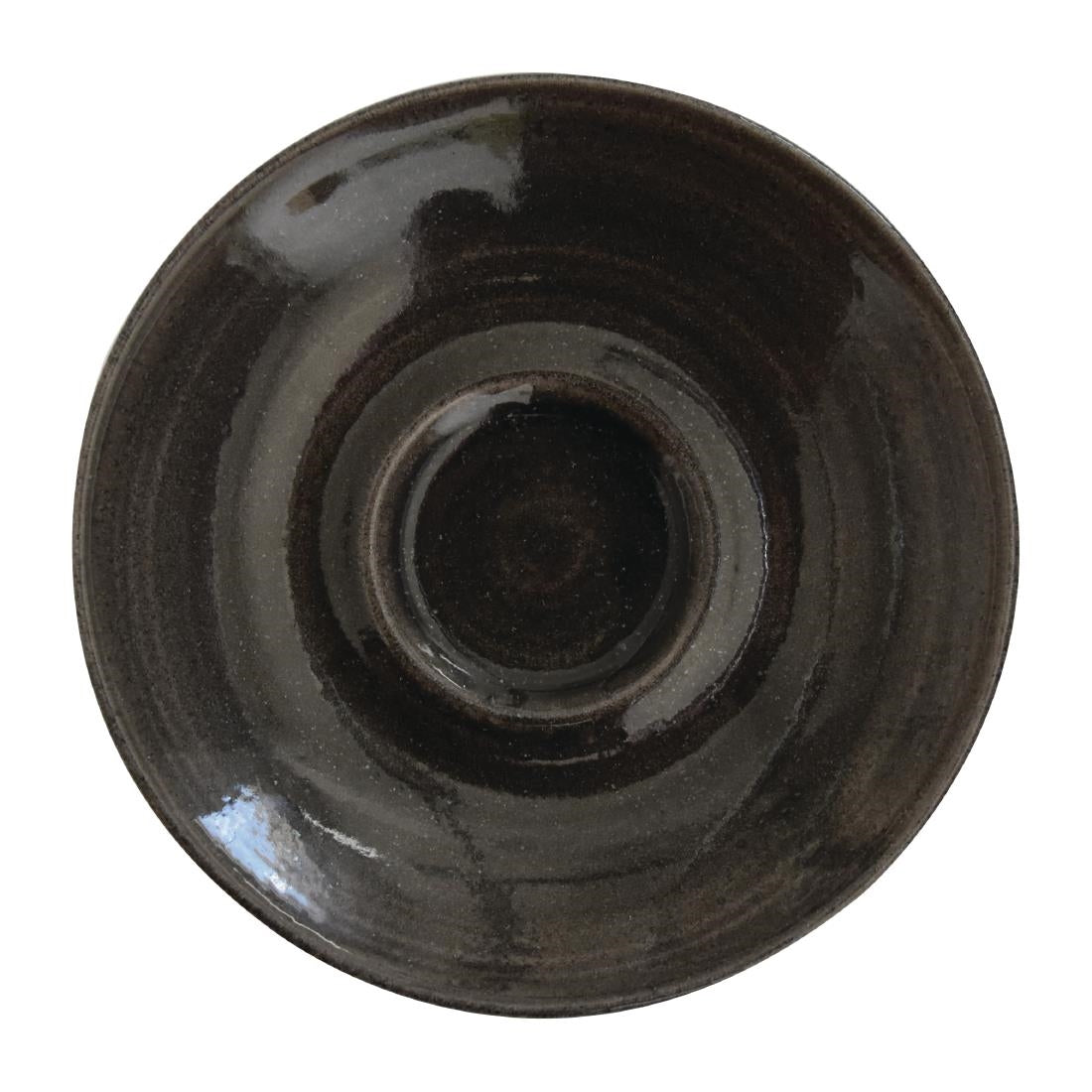 Churchill Monochrome Espresso Saucers Iron Black 114mm (12 Pack)