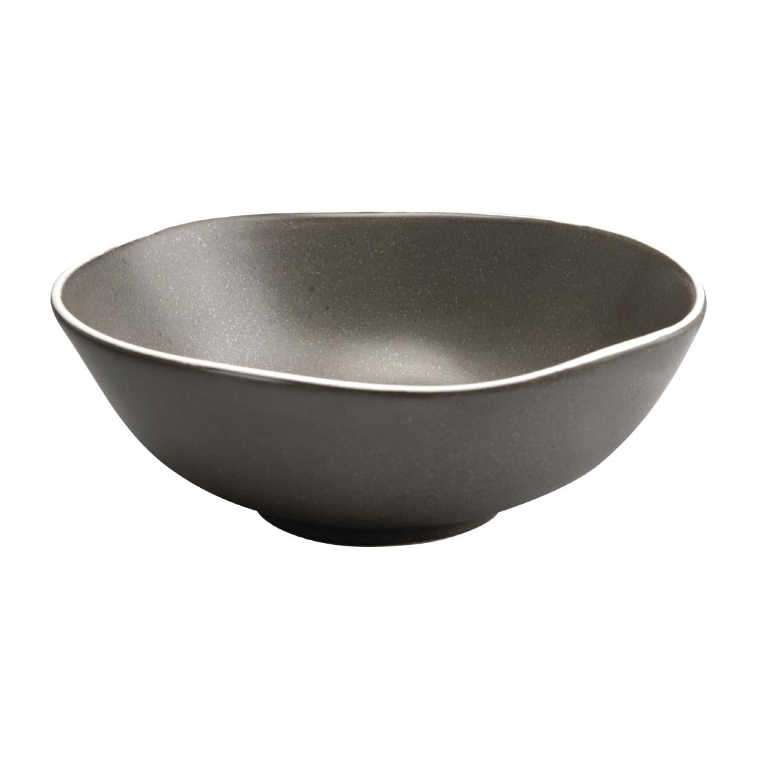 Olympia Chia Deep Bowls Charcoal 210mm (6 Pack)