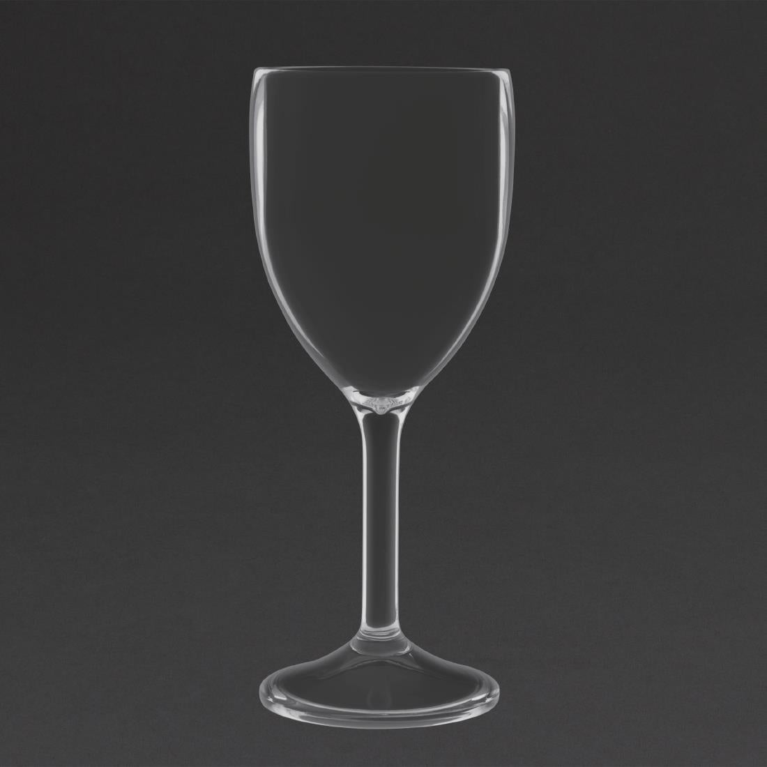 Olympia Kristallon Polycarbonate Wine Glasses 275ml (12 Pack)