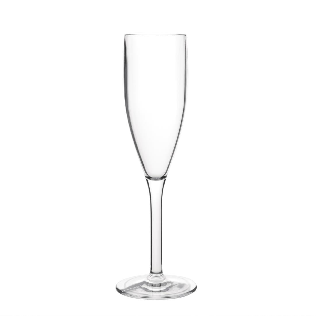 Olympia Kristallon Polycarbonate Champagne Flutes 200ml (12 Pack)