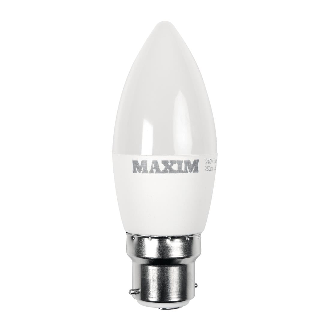 Maxim LED Candle Bayonet Cap Warm White 6W (10 Pack)