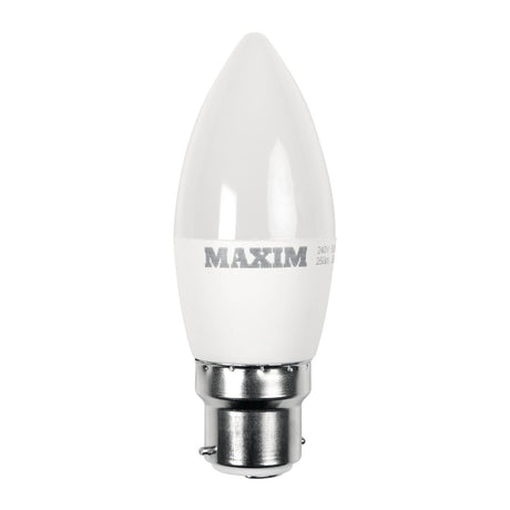 Maxim LED Candle Bayonet Cap Warm White 6W (10 Pack)