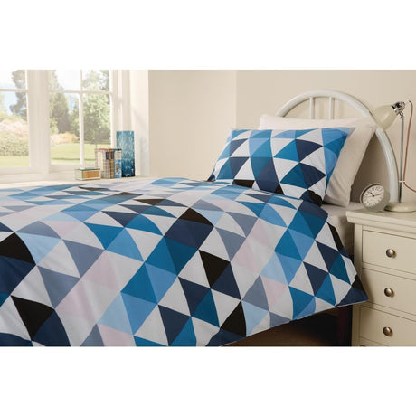 Mitre Essentials Geo Housewife Pillowcase Blue