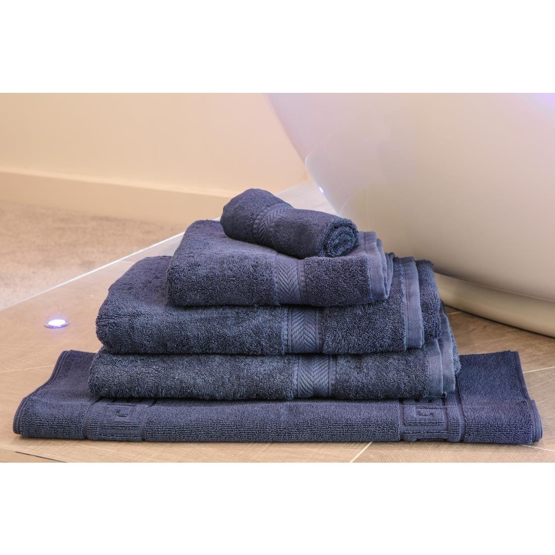 Mitre Essentials Nova Bath Sheet Navy