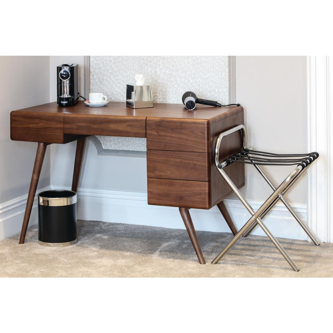 Hotel Complimentary Bolero Chrome Cube Tissue Holder